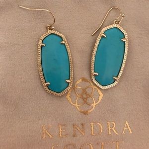Kendra Scott Elle Earrings Turquoise Magnesite